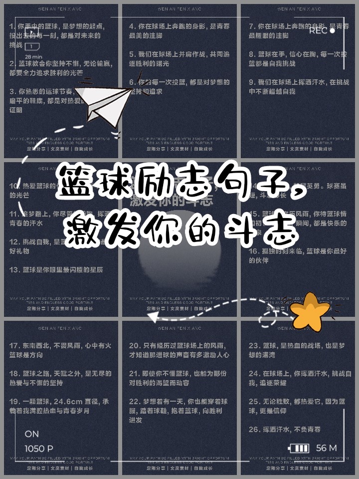 篮球训练激励孩子的句子有哪些
